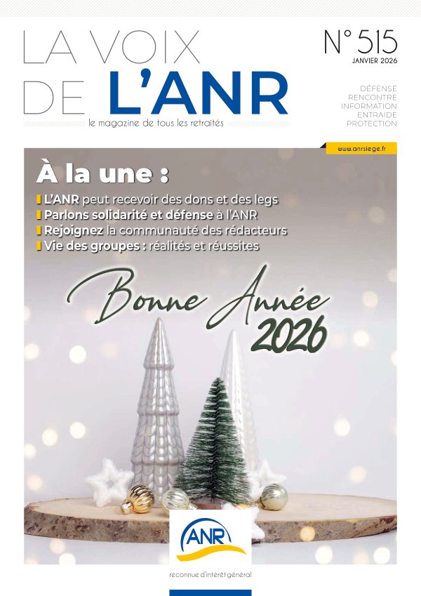 Couverture de La Voix de l'ANR n°515